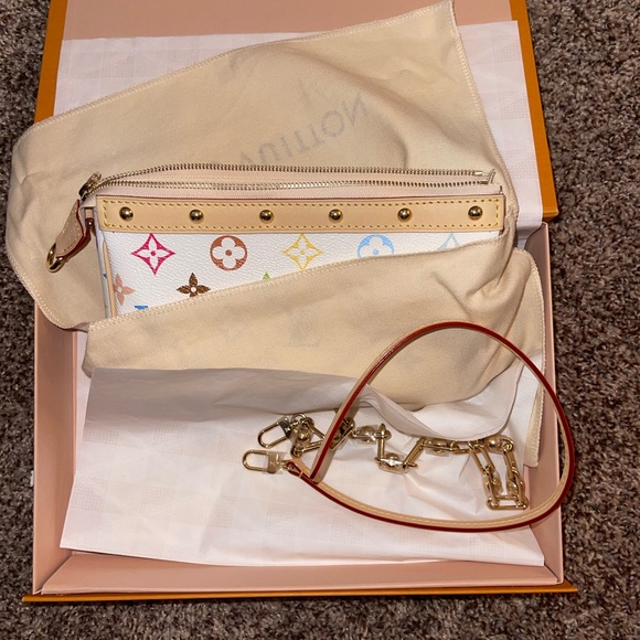 2025 LV x TM Louis Vuitton x Takashi Murakami Pochette Accessoires Bag - Picture 7 of 7